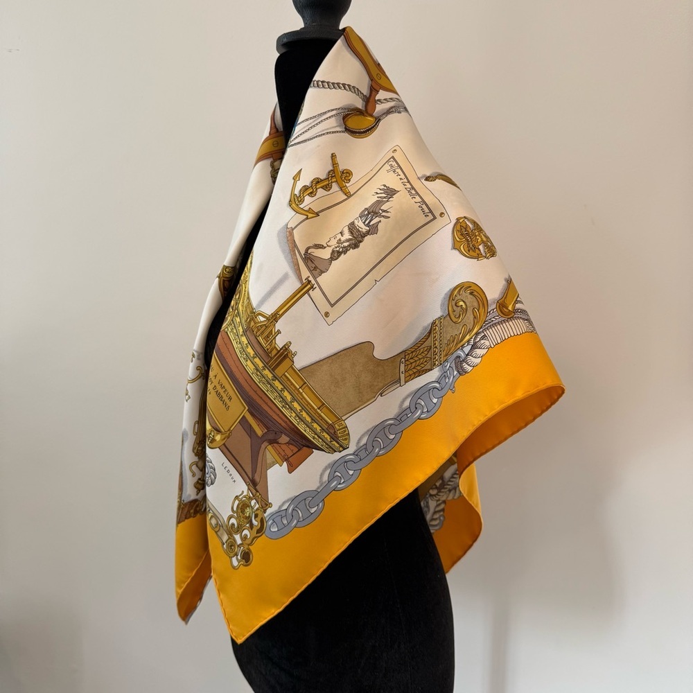 Hermès Nautical Themed Silk Scarf - Picture 7 of 15